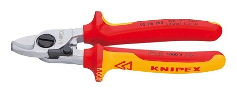 KNIPEX NOŻYCE IZOLOWANE 1000V DO CIĘCIA KABLI I PRZEWODÓW 165mm Fi=15mm / 50mm2