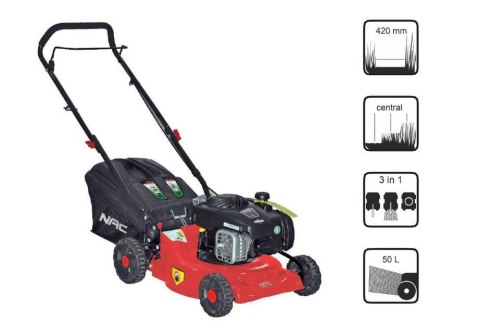 NAC KOSIARKA SPALINOWA BEZ NAPĘDU 42cm BRIGGS & STRATTON 125cc LP42-450E