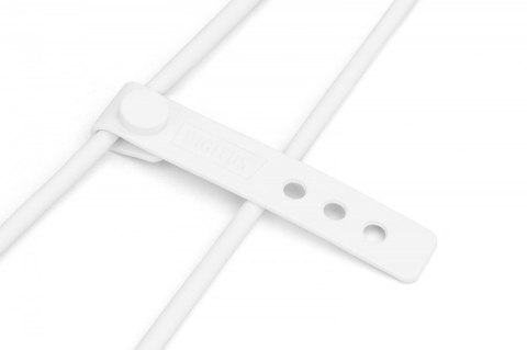 Kabel połączeniowy silikonowy USB-A - USB-C, USB 2.0 60W, 0,5m Biały