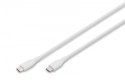Kabel połączeniowy silikonowy USB-C - USB-C, USB 2.0 60W, 1m Biały