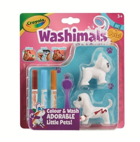 Zestaw kreatywny Crayola Figurki do malowania Washimals Blister Pack Psy