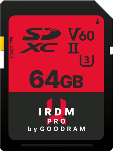 Karta pamięci SDXC Iridium PRO 64GB V60 UHS-II U3