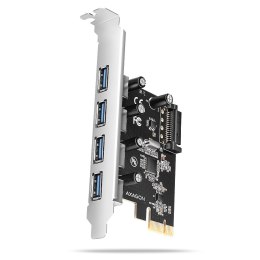 PCEU-430RS Kontroler PCIe 4x port USB 3.2 GEN 1, UASP, chipset Renesas, 15-pin SATA zasilacz