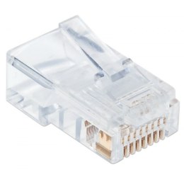 Wtyk modularny RJ45 UTP 8P8C cat.6 na drut 100szt.