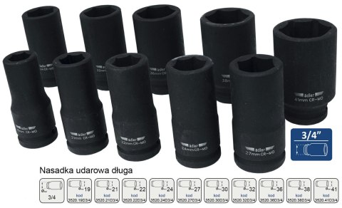 ADLER NASADKA UDAROWA 6K 3/4" 32mm DŁUGA
