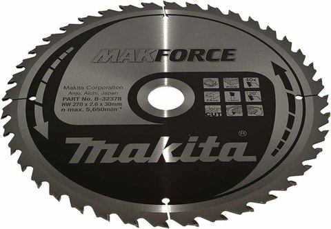 MAKITA PIŁA TARCZOWA 270x30x40z MAKFORCE DREWNO