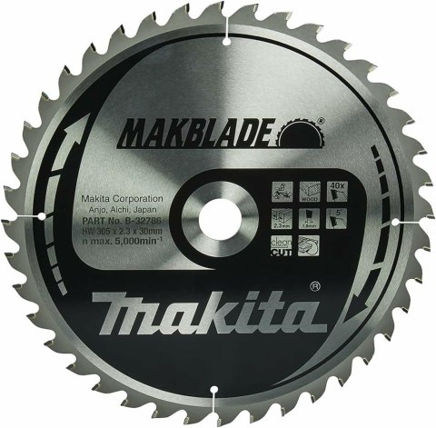 MAKITA PIŁA TARCZOWA 305x30x40z MAKBLADE DREWNO