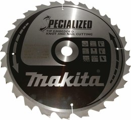 MAKITA PIŁA TARCZOWA 355x30x24z SPECJALIZED DREWNO (Z GWOŹDZIAMI I SĘKAMI)