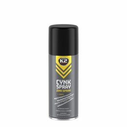 K2 ZABEZPIECZA KONSTRUKCJE STALOWE PRZED KOROZJĄ WYSOKOTEMPERATUROWY CYNK SPRAY 400ML