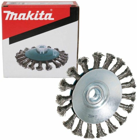 MAKITA SZCZOTKA STOŻKOWA M14 115mm/0,5mm INOX