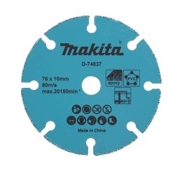 MAKITA TARCZA UNIWERSALNA 76x10mm SEGMENT PVC, P. GIPSOWE I MDF, EPOXY