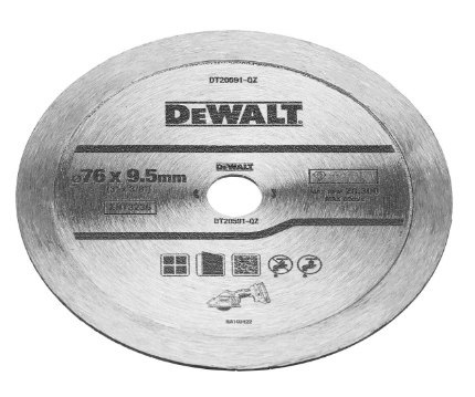 DEWALT TARCZA DIAM.PEŁ. 76mm x9,6mm DO DCS438