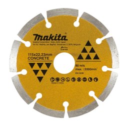 MAKITA TARCZA DIAMENTOWA 115x22,23mm SEGMENT (NA SUCHO) BETON