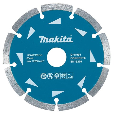 MAKITA TARCZA DIAMENTOWA 125x22,23mm SEGMENT (NA SUCHO) BETON