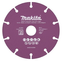 MAKITA TARCZA DIAMENTOWA 125x22,23mm SEGMENT/UNIWERSALNA STAL, INOX, PVC, BETON, ZAPRAW