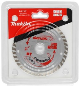 MAKITA TARCZA DIAMENTOWA 125x22,23mm TURBO (NA SUCHO) BETON, CEGŁA, MARMUR