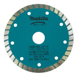 MAKITA TARCZA DIAMENTOWA 125x22,23mm TURBO (NA SUCHO) PŁYTKI