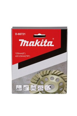 MAKITA TARCZA DIAMENTOWA DO SZLIF.BETONU 125x22,23mm TURBO BETON / WYKAŃCZAJĄCA