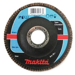 MAKITA ŚCIERNICA LISTKOWA CORUNDUM 125x22,23mm P120 ALUMINIUM, STAL, METAL, DREWNO