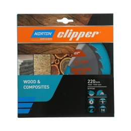 NORTON PIŁA TARCZOWA 220mm x 30mm x 24z DREWNO I KOMPOZYTY ATB (2,8 / 1,8)