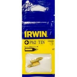 IRWIN KOŃCÓWKA PH2 x 25mm TIN /2szt.