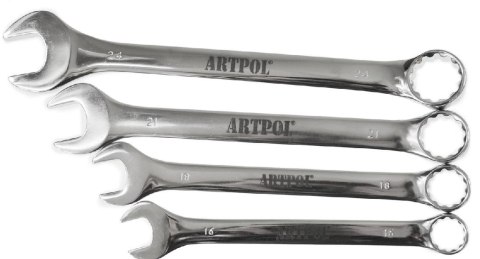 KLUCZ PŁASKO-OCZKOWY 8mm Cr-V POLEROWA. .%%%