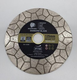 TARCZA DIAMENTOWA 125mm x 2,0mm x 22,2mm MOSAIC CUT /INDIAN PROFESSIONAL