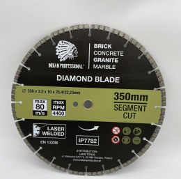 TARCZA DIAMENTOWA 350mm SEGMENT TURBO CUT INDIAN PROFESSIONAL