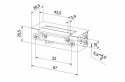 Elektrozaczep BIRA symetryczny ES1-001 12V AC/DC podstawowy