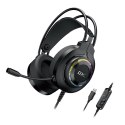 Genius GX GAMING HS-GX580U, słuchawki z mikrofonem, regulacja głośności, czarna, słuchawki, 50 mm przetworniki typ USB