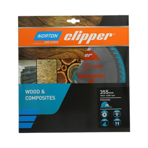 NORTON PIŁA TARCZOWA 355mm x 30mm x 60z DREWNO I KOMPOZYTY ATB (3,2 / 2,4) %%%%