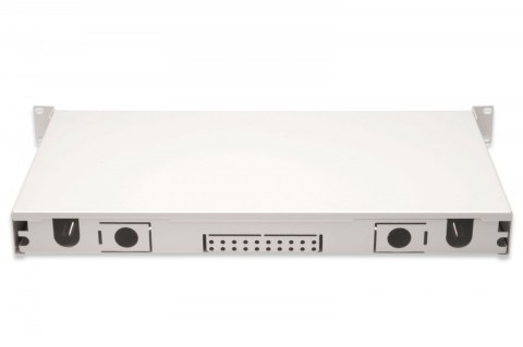 Przełącznica światłowodowa/panel krosowy z wyposażeniem 19 cali 1U, 24x LC duplex, OM3, zawiera pigtaile, adaptery, tacki, wysuw