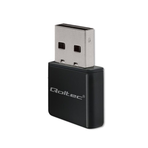 Karta sieciowa Qoltec Bezprzewodowy Ultra szybki mini adapter NANO WiFi | Standard N | USB 2.0 | 300Mbps