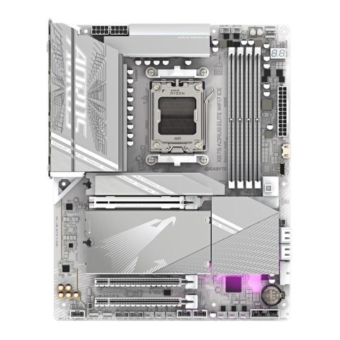 Płyta Gigabyte X870 AORUS ELITE WIFI7 ICE /AMD X870/DDR5/SATA3/M.2/USB4/PCIe5.0/WiFi/BT/AM5/ATX