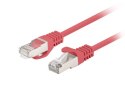 Patchcord kat.6 FTP 1M 10-pack fluke passed czerwony