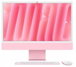 IMac 24 cale: M4 10/10, 16GB, 512GB SSD - Różowy