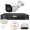 Zestaw monitoringu IP BCS Line 1x Kamera BCS-L-TIP25FSR5-Ai1 Rejestrator z dyskiem