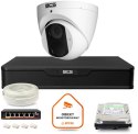 Zestaw monitoringu IP BCS Point 1x Kamera BCS-P-EIP14FSR3 Rejestrator z dyskiem 1TB