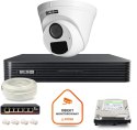 Zestaw monitoringu IP BCS Basic 1x Kamera BCS-B-EIP15FR3(2.0) Rejestrator z dyskiem