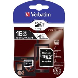 Karta Micro SDHC 16GB Class10 UHS-I + Adapter