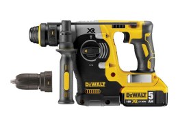 DEWALT MŁOT WIERCĄCO-KUJĄCY SDS-PLUS 18V 2,1J 2 x 5,0Ah XR LI-ION BEZSZCZOTKOWA + UCHWYT DCH274P2