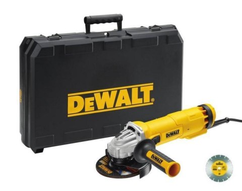 DEWALT.SZLIFIERKA KĄT.125/1200W + TARCZA DIAM. WALIZKA DWE4217KD