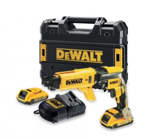 DEWALT WKRĘTARKA DO PŁYT KARTONOWO - GIPSOWYCH 18V 30Nm 2 x 5,0Ah LI-ION BRUSHLESS TSTAK +DCF6202