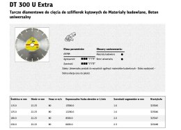 KLINGSPOR TARCZA DIAMENTOWA SEGMENTOWA 230mm x 2,3mm x 22,2mm DT300U, BETON