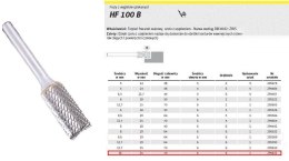 KLINGSPOR FREZ DO METALU HF 100 B FI=16,0x25mm TRZPIEŃ 6mm TYP ZYAS, WALCOWY