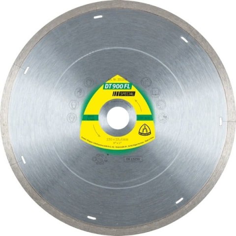 KLINGSPOR TARCZA DIAMENTOWA PEŁNA 125mm x 1,4mm x 22,2mm DT900FL SUPRA, GRES, SPECIAL,SUCHO, MOKRO