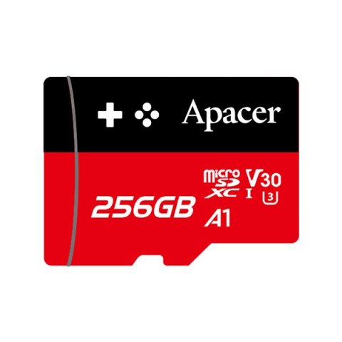 Apacer Gaming card V30 A1, 256GB, micro SDXC, AP256GMCSX10U7-RAGC, UHS-I U3 (Class 10), z adapterm, EOL