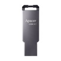 Apacer USB flash disk, USB 3.0, 64GB, AH360, srebrny, AP64GAH360A-1, z oczkiem na brelok