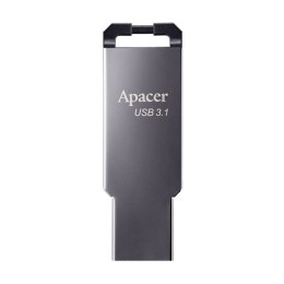 Apacer USB flash disk, USB 3.0, 64GB, AH360, srebrny, AP64GAH360A-1, z oczkiem na brelok