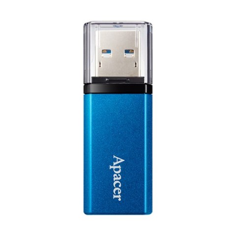 Apacer USB flash disk, USB USB 3.2 Gen1, 32GB, AH25C, niebieski, Ap32GAH25CU-1, USB A, z osłoną